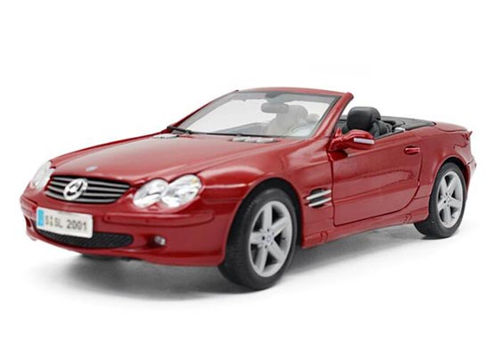 Mercedes Benz SL-Class 1:18 Scale Diecast Car Model Red