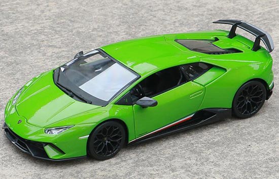 Lamborghini Huracan Performante Diecast Car Model 1:18 Green [SD01H538]