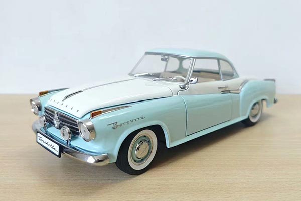 1954 Borgward Isabella Diecast Car Model 1:18 Scale Blue-White