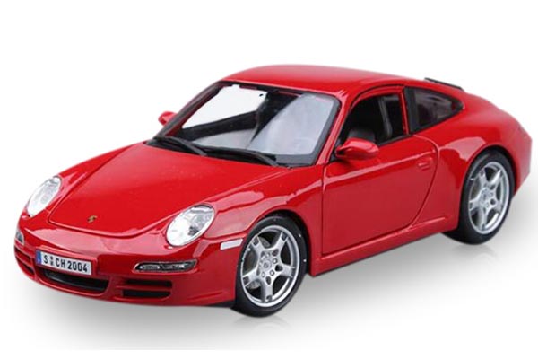 Porsche 911 Carrera S Diecast Car Model 1:18 Scale Red