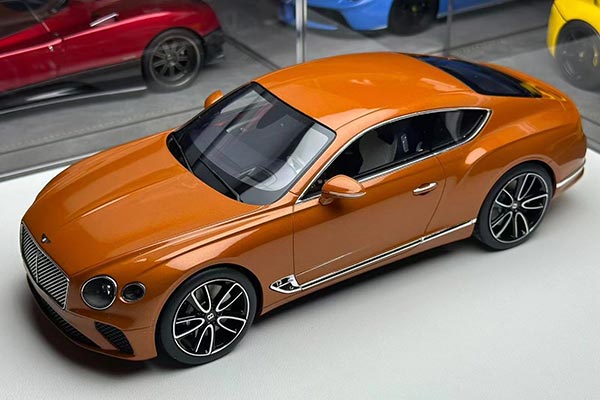 2018 Bentley Continental GT Resin Car Model 1:18 Scale Orange