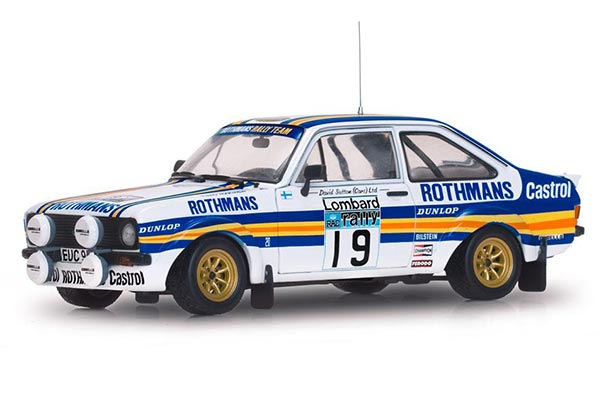 Ford Escort RS1800 NO.19 Racing Car Diecast Model 1:18 Blue