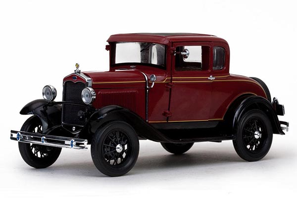 1931 Ford Model A Coupe Diecast Model 1:18 Scale Wine Red