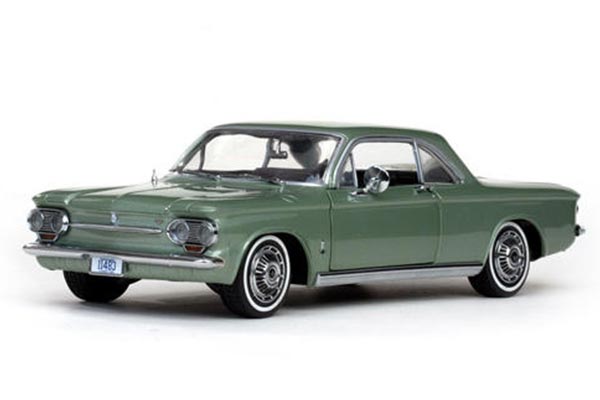 1963 Chevrolet Corvair Coupe Diecast Model 1:18 Scale Green