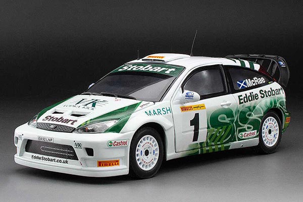 2005 Ford Focus RS WRC Diecast Car Model 1:18 Scale White