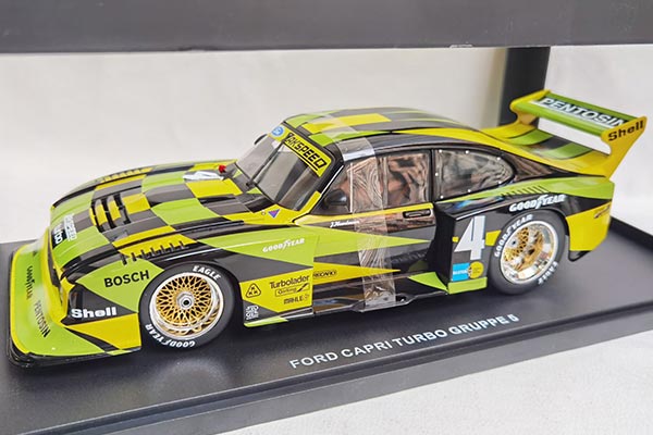 1980 Ford Capri Turbo Gruppe 5 Diecast Model 1:18 Scale Yellow