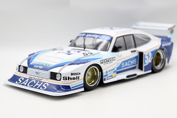 1980 Ford Capri Turbo Gruppe 5 Diecast Model 1:18 White-Blue