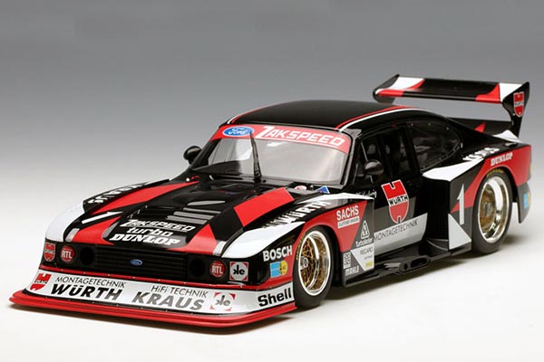 1980 Ford Capri Turbo Gruppe 5 Diecast Model 1:18 Red-Black