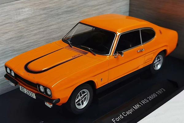 1973 Ford Capri MK I RS 2600 Diecast Car Model 1:18 Scale Orange