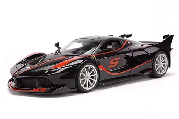 Ferrari FXX-K Diecast Racing Car Model 1:18 Scale Black NO.5