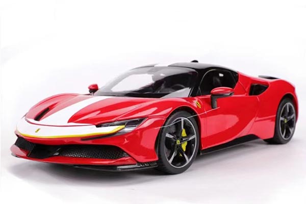 2019 Ferrari SF90 Stradale Diecast Car Model 1:18 Scale Red