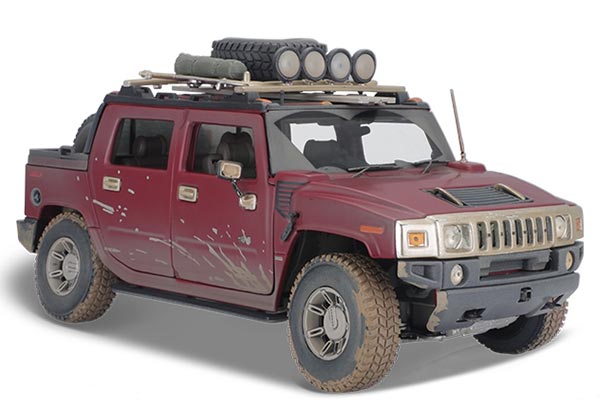 Hummer H2 SUT Concept Diecast Model 1:18 Scale Wine Red