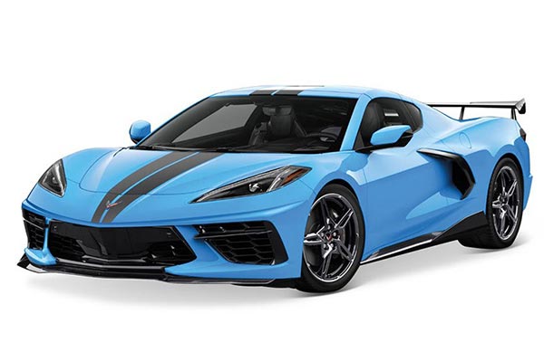 2020 Chevrolet Corvette Stingray Coupe Diecast Model 1:18 Blue