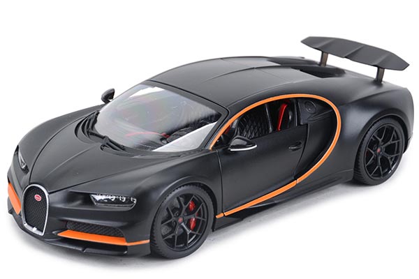 Bugatti Chiron Sport Diecast Car Model 1:18 Scale Black