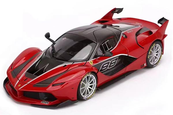 Ferrari FXX-K Diecast Racing Car Model 1:18 Scale Red NO.88