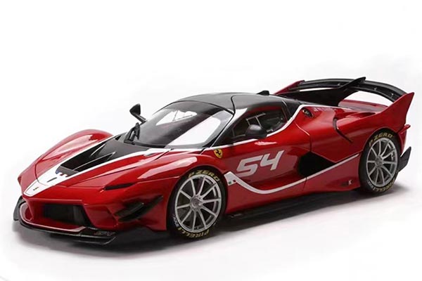 Ferrari FXX-K EVO Diecast Racing Car Model 1:18 Red NO.54