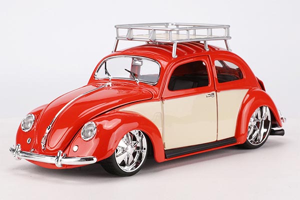 1951 Volkswagen Beetle Diecast Car Model 1:18 Scale Orange