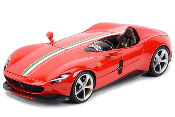 2019 Ferrari Monza SP1 Diecast Car Model 1:18 Scale Red