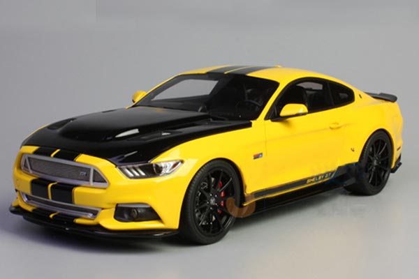 2015 Ford Mustang Shelby GT Resin Model 1:18 Scale Yellow