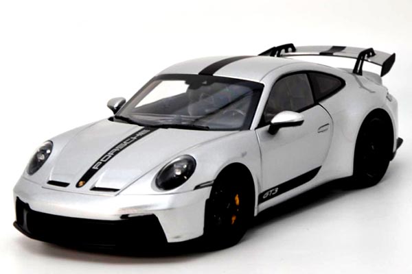 2021 Porsche 911 GT3 Diecast Car Model 1:18 Scale Silver