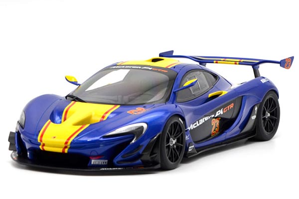 McLaren P1 GTR Diecast Car Model 1:18 Scale Blue