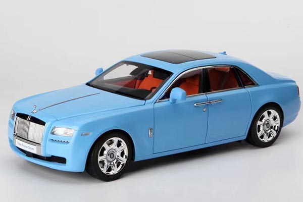 Rolls-Royce Ghost Diecast Car Model 1:18 Scale Blue