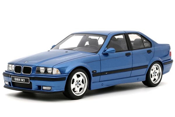 1995 BMW M3 E36 Sedan Resin Model 1:18 Scale Blue