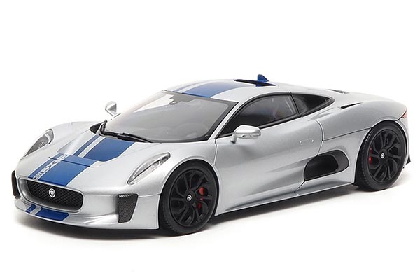 Jaguar C-X75 Coupe Diecast Model 1:18 Scale Blue-Silver