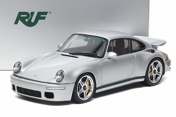 2018 Porsche Ruf CTR Diecast Car Model 1:18 Scale Silver