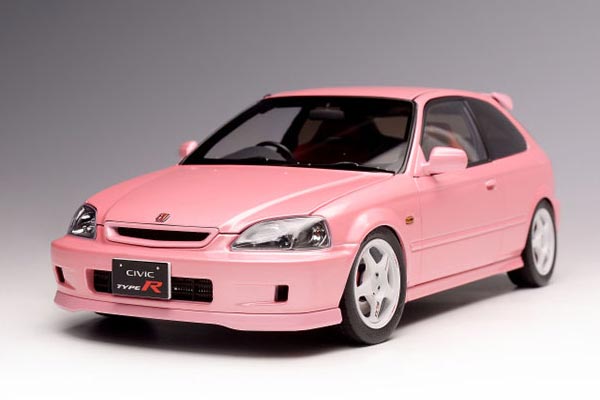 Honda Civic Type R EK9 Diecast Model 1:18 Scale Pink