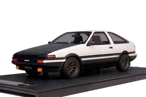 Toyota Trueno GT-APEX AE86 Resin Car Model 1:18 Scale White