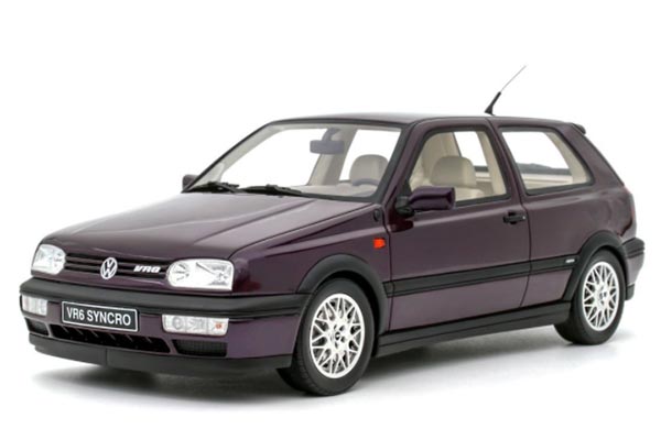 1995 Volkswagen Golf III VR6 Resin Model 1:18 Scale Purple