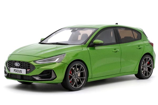 2022 Ford Focus MK5 ST Resin Car Model 1:18 Scale Green