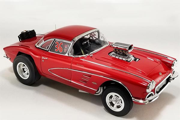 1961 Chevrolet Corvette Diecast Car Model 1:18 Scale NO.36 Red