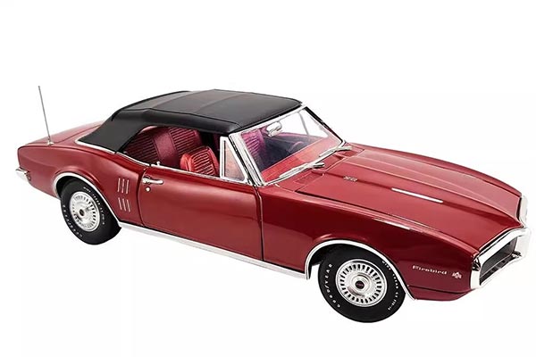 1967 Pontiac Firebird Diecast Car Model 1:18 Scale Red