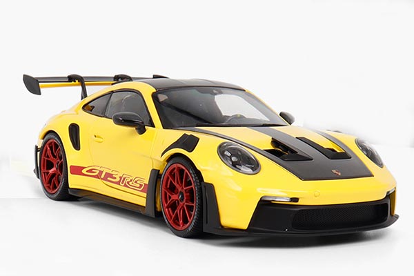 2024 Porsche 911 GT3 RS Diecast Car Model 1:18 Scale Yellow