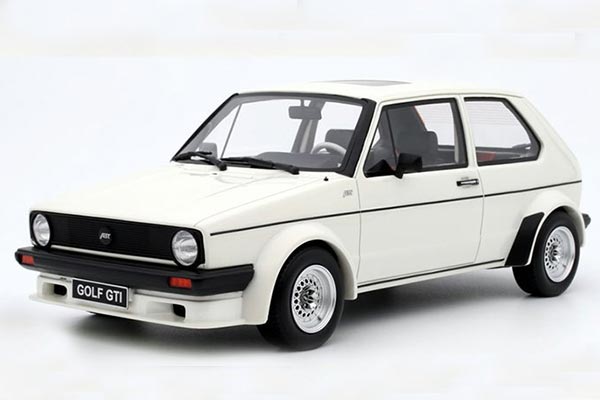 1982 Volkswagen Golf GTI MK1 Resin Car Model 1:18 Scale White