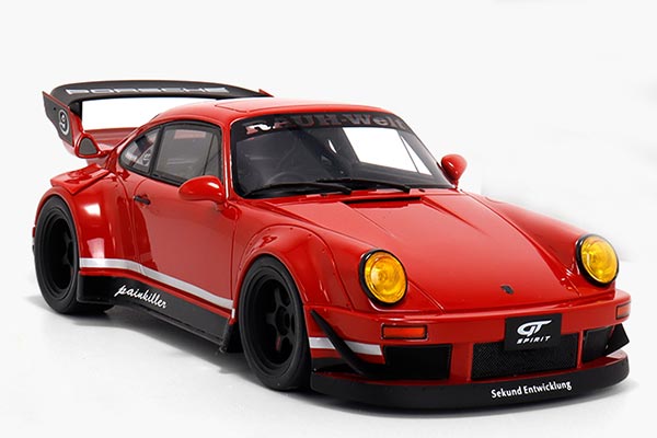 Porsche 911 RWB Painkiller Resin Model 1:18 Scale Red