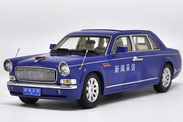 Hongqi CA7600 Limousine Diecast Model 1:18 Scale Blue