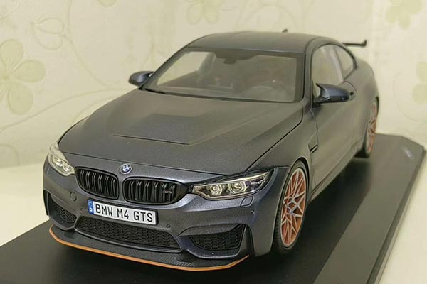 BMW M4 GTS Diecast Car Model 1:18 Scale Gray