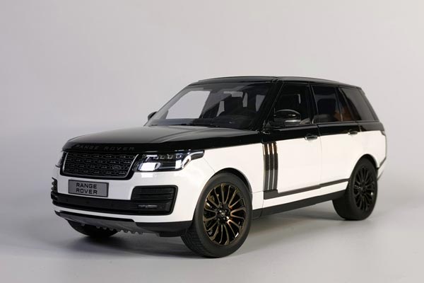 2019 Land Rover Range Rover SUV Diecast Model 1:18 White-Black