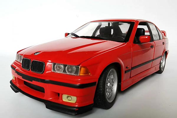 BMW 3 Series E36 318is Diecast Car Model 1:18 Scale Red