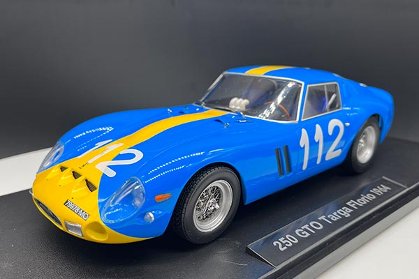 1964 Ferrari 250 GTO Targa Florio Diecast Model 1:18 Scale Blue