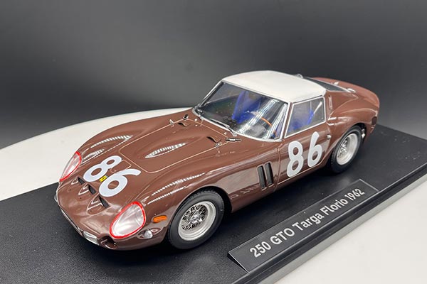 1962 Ferrari 250 GTO Targa Florio Diecast Model 1:18 Scale Brown