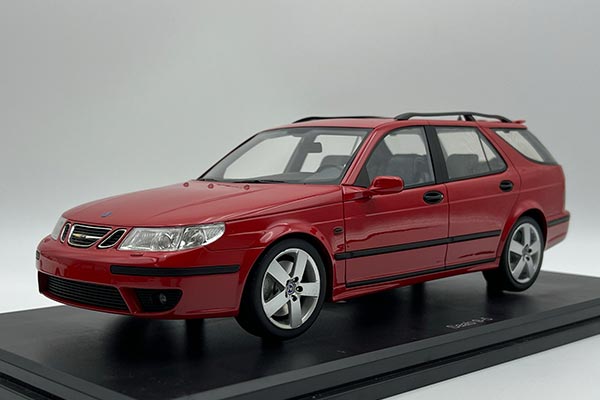 Saab 9-5 Executive Car Resin Model 1:18 Scale Red