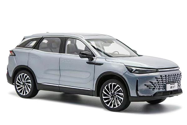 2023 BAIC Beijing X7 SUV Diecast Model 1:18 Scale Gray