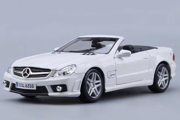 Mercedes-Benz SL-Class SL63 AMG Diecast Car Model 1:18 White