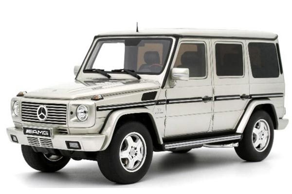 2003 Mercedes-Benz G-Class G55 AMG Resin Model 1:18 Scale Silver