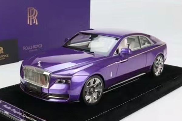 2024 Rolls-Royce Spectre Resin Model 1:18 Scale Deep Purple