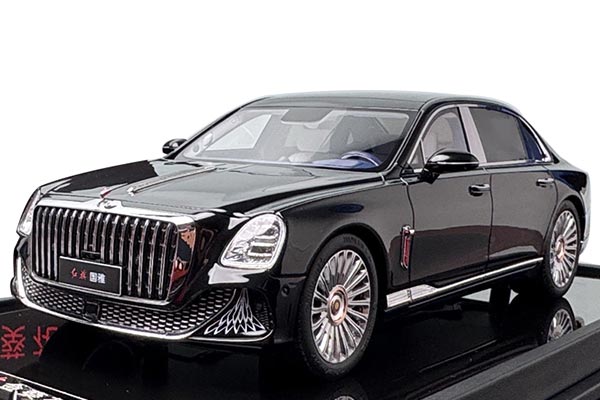 2024 Hongqi Guoya Diecast Car Model 1:18 Scale Black